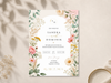 Einladungskarte „Boho Floral“