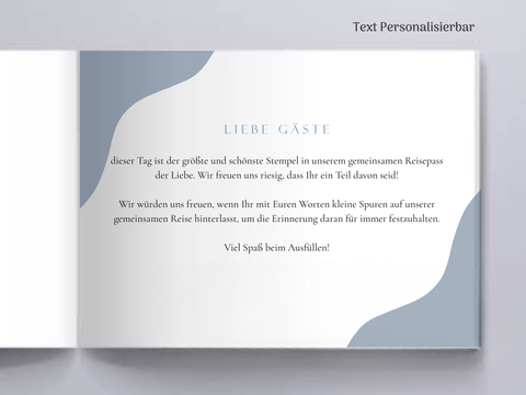 Gästebuch Calm