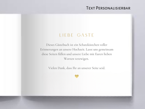 Gästebuch Black & Gold
