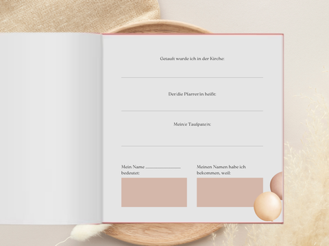 Gästebuch Taufe
