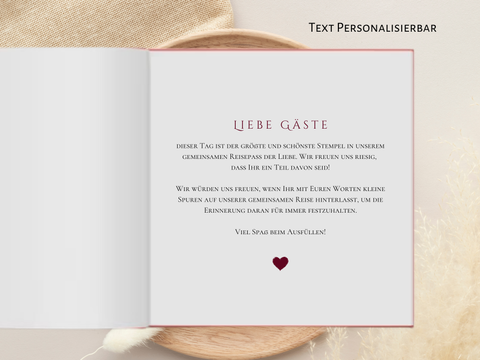 Gästebuch Burgundy