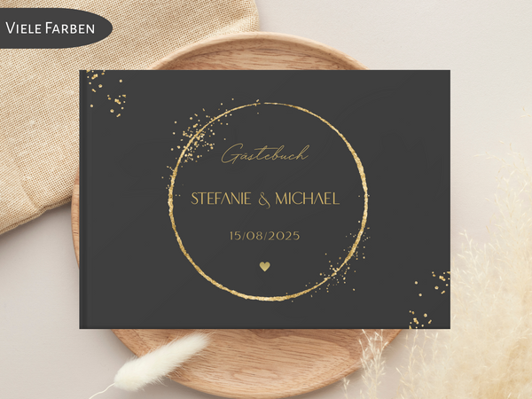 Gästebuch Black & Gold