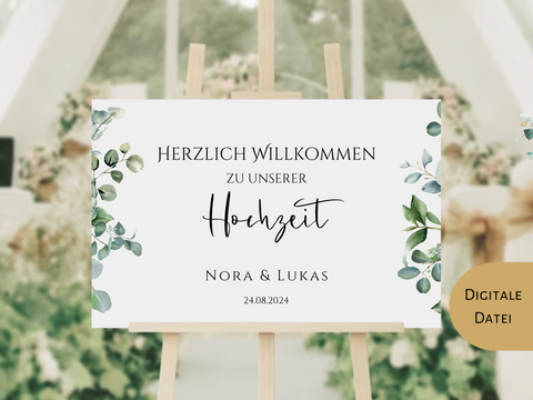 Willkommensschild